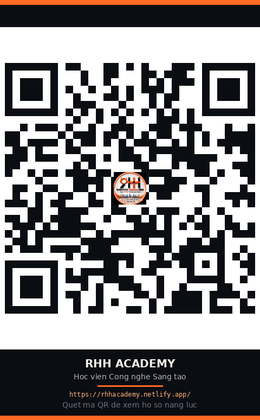 Mã QR truy cập website Học viện Công nghệ Sáng tạo RHH
